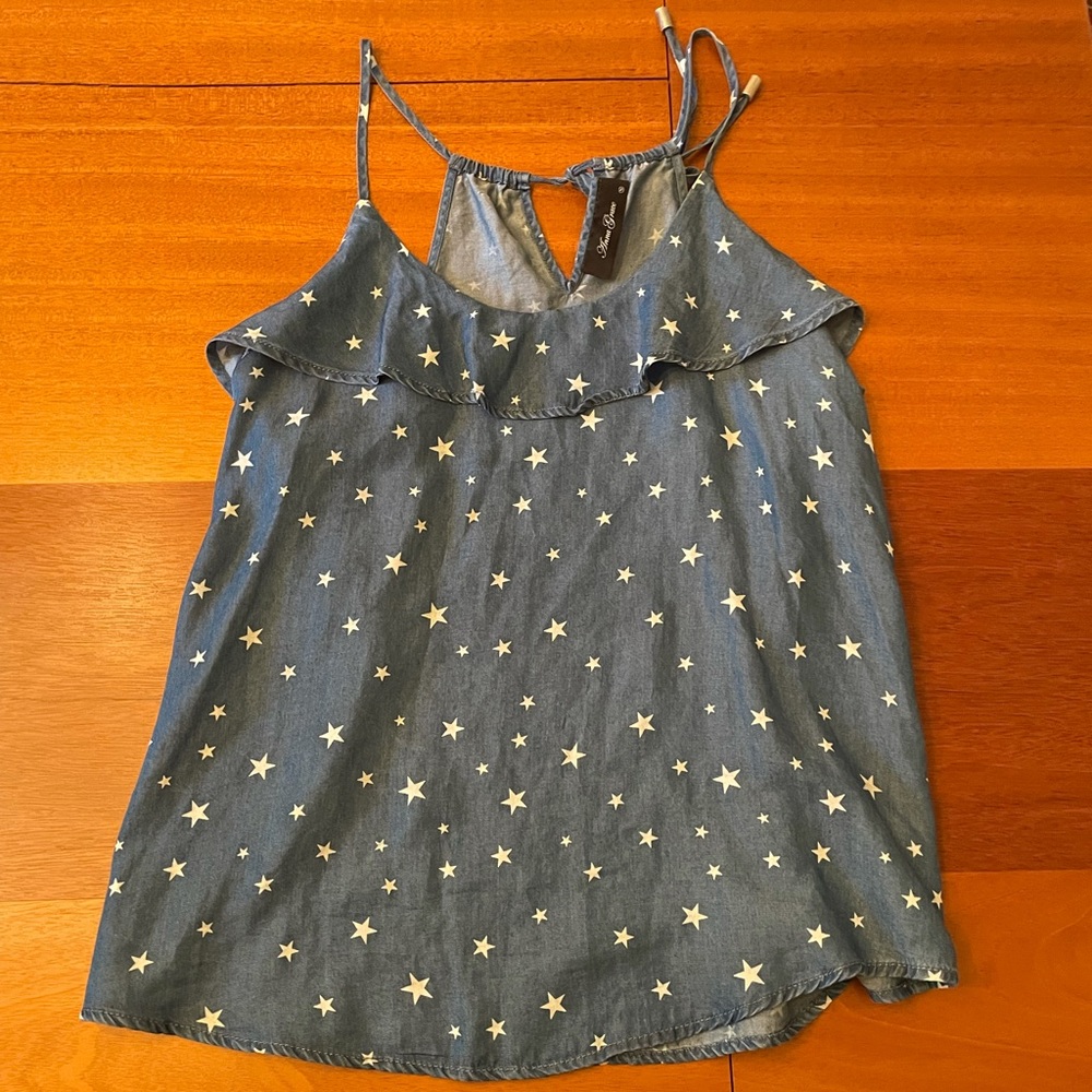 Blue with White Stars Tank